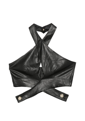 PINKO Triplo crossover top - Black