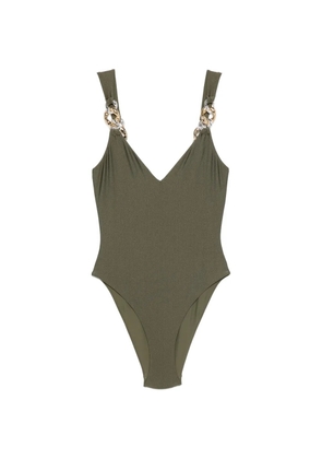 Simkhai Regan V-neck swimsuit - Green