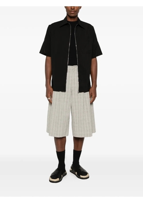 Givenchy zip-up short-sleeve shirt - Black