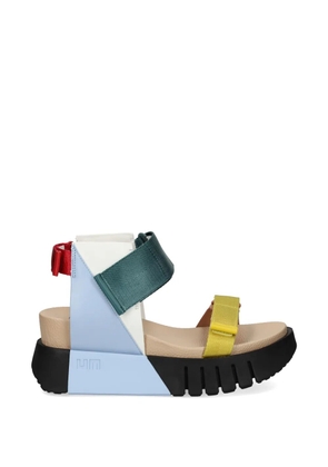 United Nude Delta Run touch-strap platform sandals - Blue