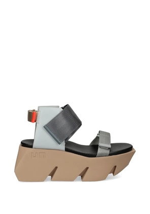 United Nude Bull Run touch-strap platform sandals - Grey