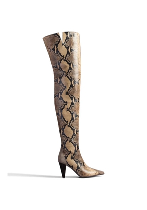 KHAITE Harvey over-the-knee high boots - Brown