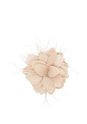 LE RJTANGE floral brooch - Neutrals