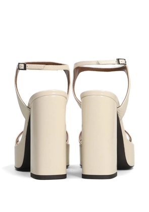 Giuseppe Zanotti Pat Platform 115 sandals - Neutrals
