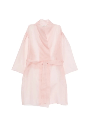 Antonelli sheer wrap-style dress - Pink