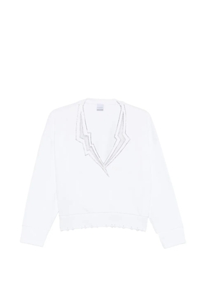 PINKO frayed sweater - White