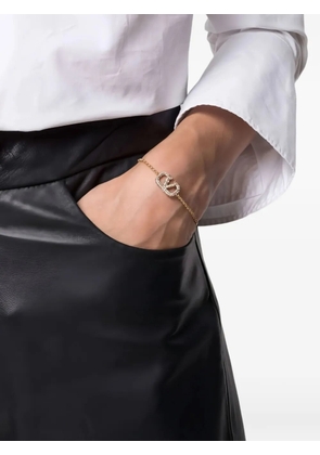 Valentino Garavani VLogo Signature crystal-embellished bracelet - Gold