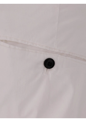 DONDUP pressed-crease turn-up trousers - White