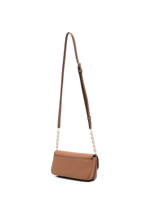 Michael Kors small Nolita logo-plaque pebbled-leather cross body bag - Neutrals
