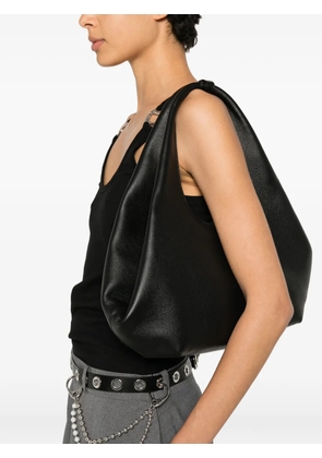Coperni folded leather tote bag - Black