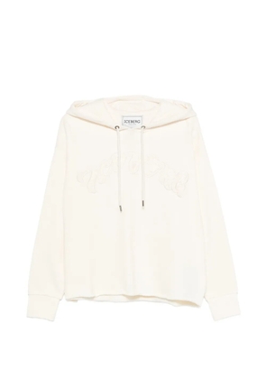 Iceberg hooded graphic hoodie - White