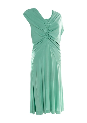 Escada Pre-Owned draped ruched mid dress - Green