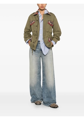 FRONT STREET 8 drawstring-waist jacket - Green