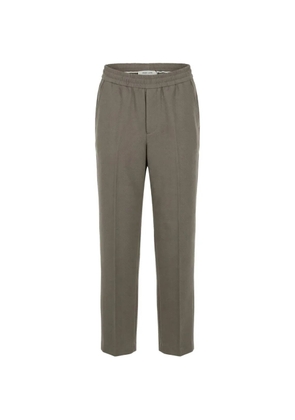 Golden Goose Journey herringbone-pattern elasticated-waistband trousers - Grey