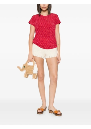 Siyu geometric-print T-shirt - Red