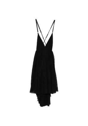 Elisabetta Franchi lace asymmetric mini dress - Black