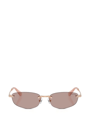Swarovski rimless sunglasses - Gold