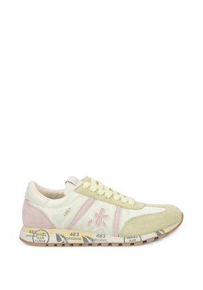 Premiata Lucyd 8141 suede-panel sneakers - Neutrals