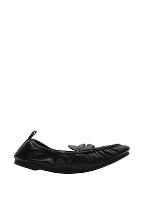 Burberry leather fawn loafers - Black