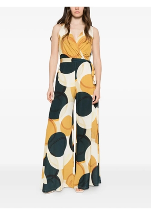 LE RJTANGE abstract-print jumpsuit - Green