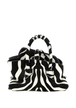 The Attico mini La Passeggiata double-handle tote bag - Black