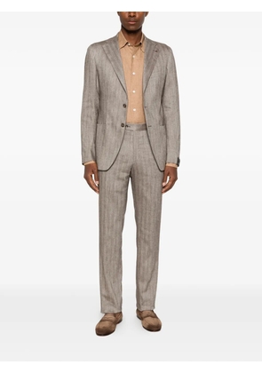 Tagliatore long-sleeves suit - Brown