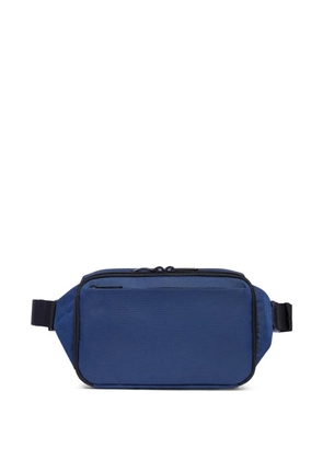 PIQUADRO logo-lettering mesh belt bag - Blue