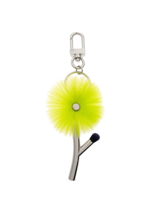 Issey Miyake flower-charm keyring - Silver