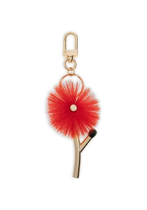 Issey Miyake flower-detail keyring - Gold