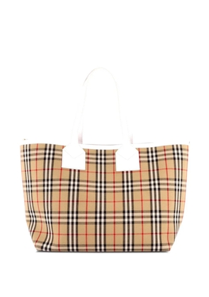 Burberry Pre-Owned London Vintage Check Canvas Large tote bag - Brown