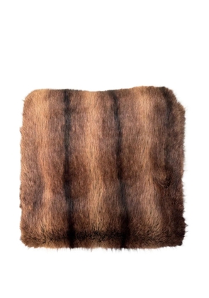 Blanca Vita faux-fur stole - Brown