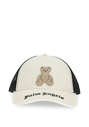 Palm Angels bear-appliqué trucker cap - Neutrals