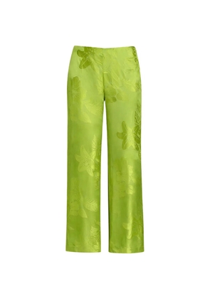 Retrofete Antoinette floral-pattern trousers - Green