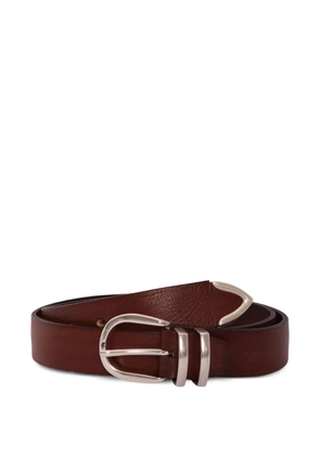 ALBERTO LUTI leather belt - Brown