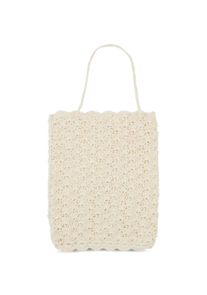 Niccolò Pasqualetti crocheted-design tote bag - Neutrals