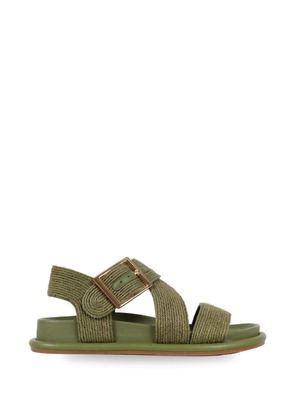 Palomitas By Paloma Barcelò Catalina Cordela rope-texture sandals - Green