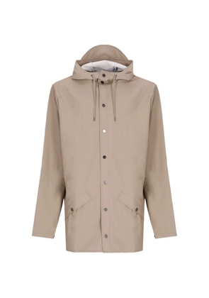 Rains drawstring hooded coat - Neutrals