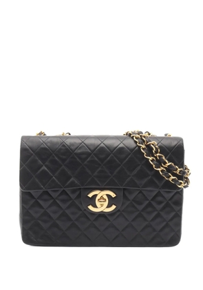 CHANEL Pre-Owned 1991-1994 Maxi XL Classic Lambskin Single Flap shoulder bag - Black