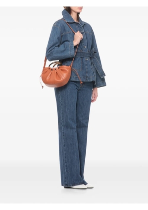 Coccinelle pleated leather tote - Orange