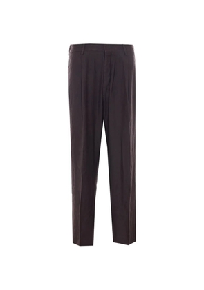 NN07 pleat-detail trousers - Brown