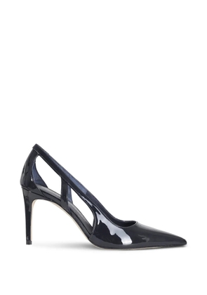 Stuart Weitzman Power patent-finish cut-out pumps - Blue
