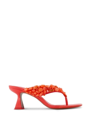 Cult Gaia Abi bead-embellished sandals - Orange