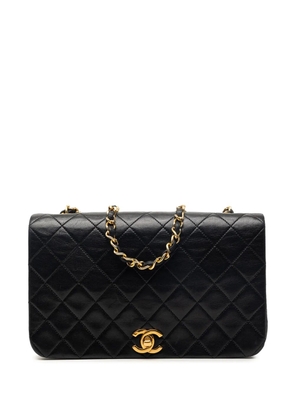 CHANEL Pre-Owned 1989-1991 Small CC Turnlock Full Single Flap crossbody bag - Black
