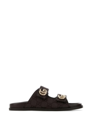Gucci patterned sandals - Brown