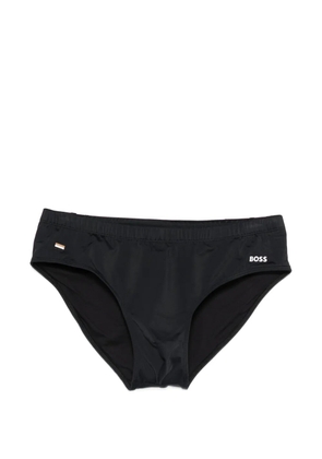 BOSS logo-print swim thunks - Black
