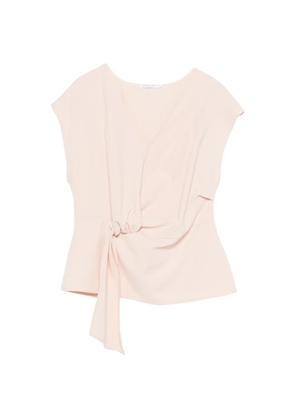 Patrizia Pepe V-neck draped blouse - Pink