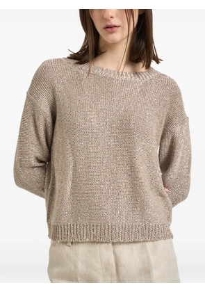 Weekend Max Mara lurex-embellishment sweater - Gold