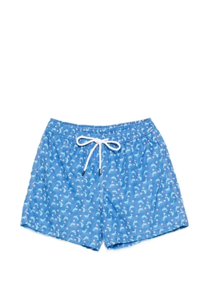 Fedeli dolphin-print swim shorts - Blue