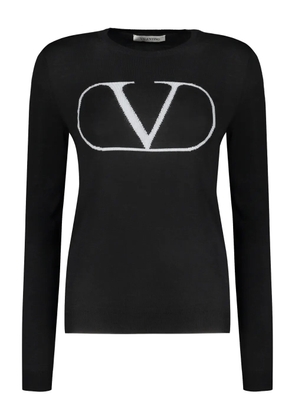 Valentino Garavani long-sleeve crew-neck sweater - Black