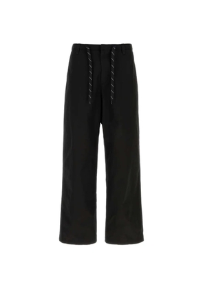 Balenciaga wide-leg drawstring trousers - Black